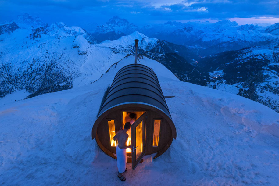 Sauna in the sky