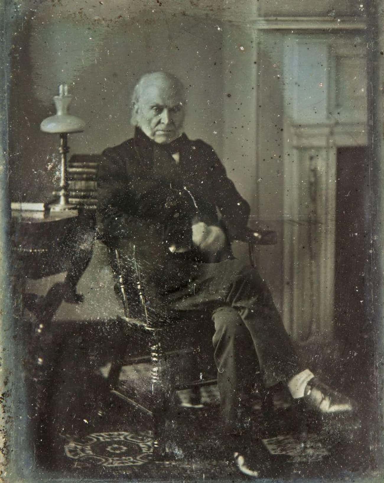 The First Photo Of A United States President, John Quincy Adams; 1843